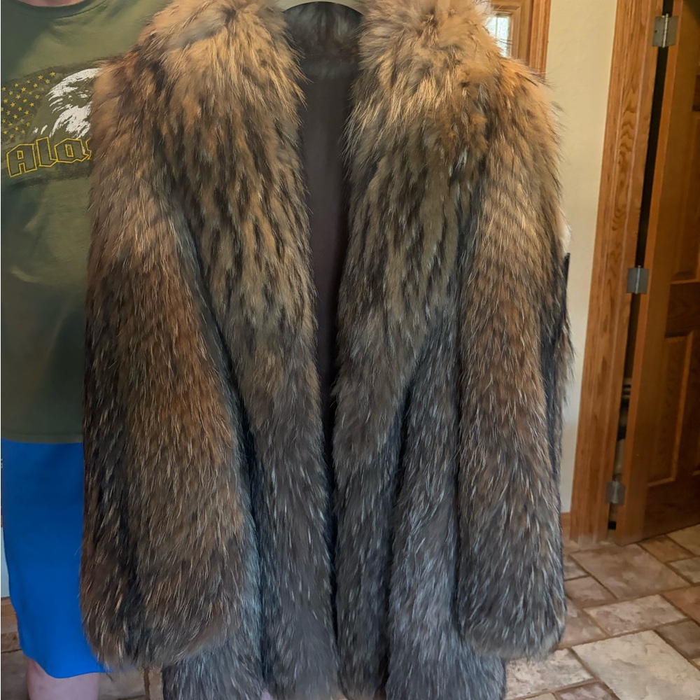 Luxurious Brown Fur Coat - Women's Statement Jacket